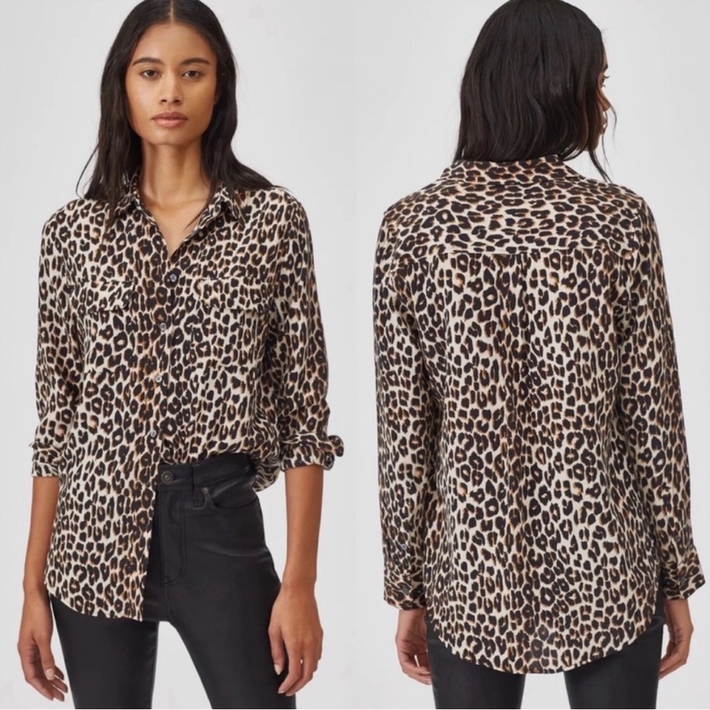 NWT Equipment animal print blouse - Picture 2 of 6